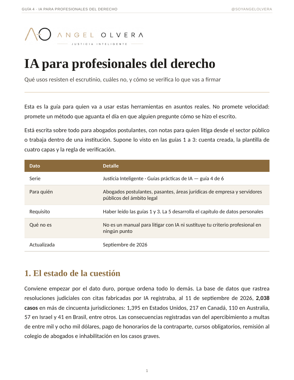 Portada de IA para profesionales del derecho